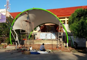 Tenda Membrane AMPHITHEATER SMK INDRAMAYU